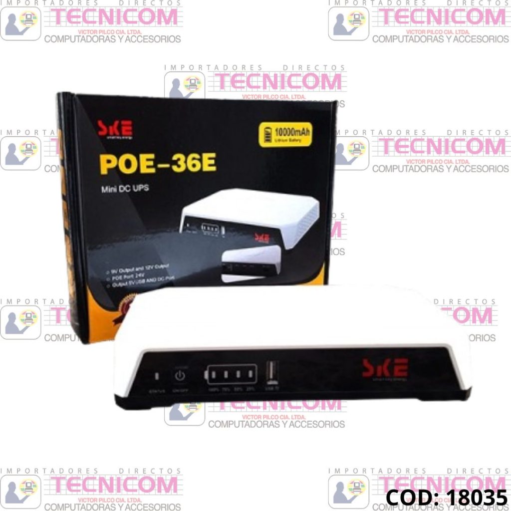 MINI UPS TERRAX POE-36E-LFP 20000MAH 36W 3AMP